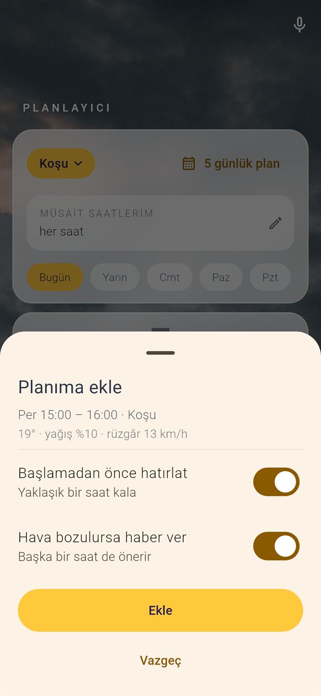 Plana ekle